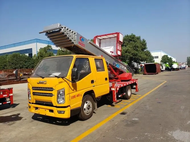 烟台芝罘附近云梯车出租 砂石搬运